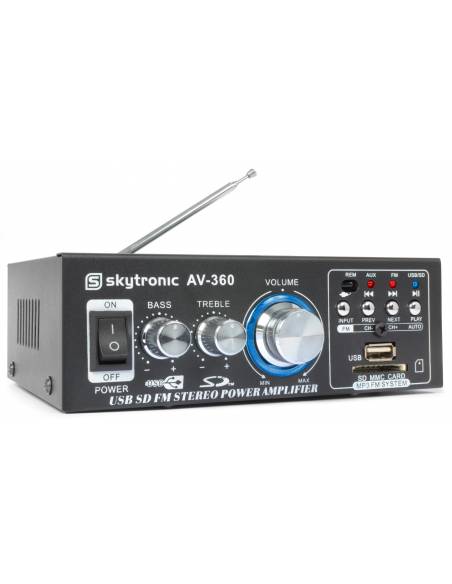 Pack Agua 1 - Mini-Amplificador Multimedia y 2 altavoces Marinos - 11