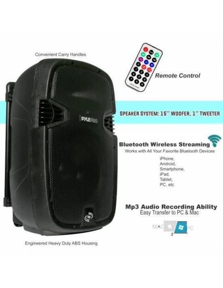 Pack PYLE EVENT-15   PPHP1541 - 2400w de Potencia Maxima - 7