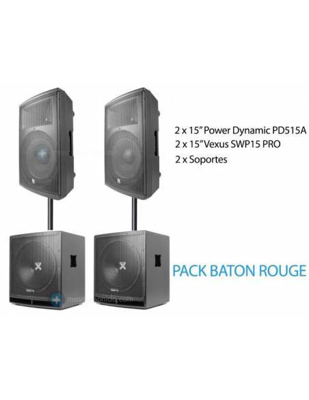 Pack de sonido BATON ROUGE con 3600w - 2