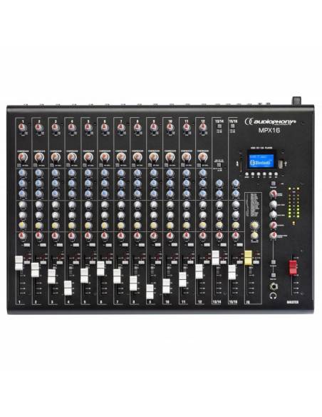 AUDIOPHONY MPX-16 MESA DE MEZCLAS 16CH DSP / USB / SD / BT AUDIOPHONY