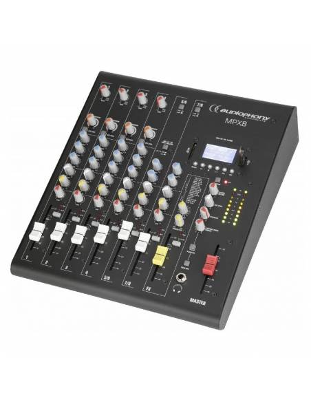 AUDIOPHONY MPX-8 MESA DE MEZCLAS 8CH DSP / USB / SD / BT AUDIOPHONY