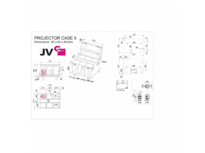 BRITEQ PROJECTOR CASE 5 - RACK 6 BT-THEATRE BRITEQ