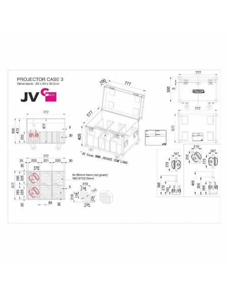PROJECTOR CASE 3 - RACK BRITEQ