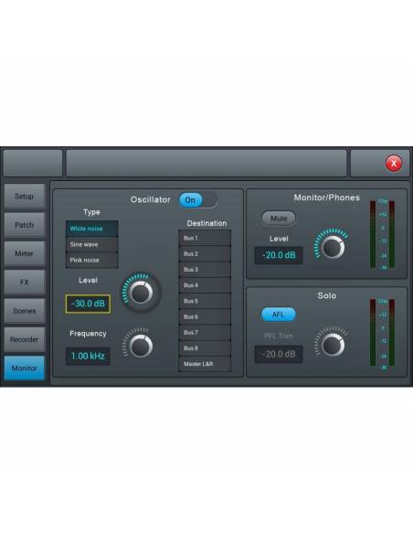 LIVEtouch20 Mesa digital AUDIOPHONY