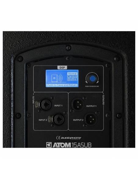 ATOM 15A DSP SUBWOOFER ACTIVO 15" 600W AUDIOPHONY