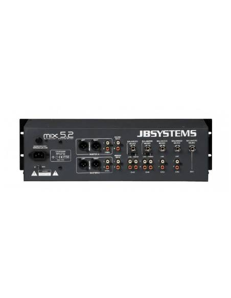 MIX-5.2 MEZCLADORA 2 ZONAS JBSYSTEMS