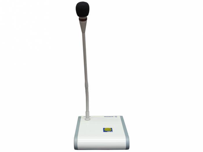 WORK Pro DM 1N Micrófono de condensador con base y avisos.