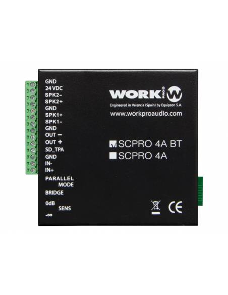 WORK Pro SCPRO 4A BT Amplificador 2 x 20 W / 1 x 40 W