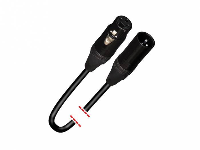 Cable XLR Canon 6 metros Equipson MK 37 balanceado negro