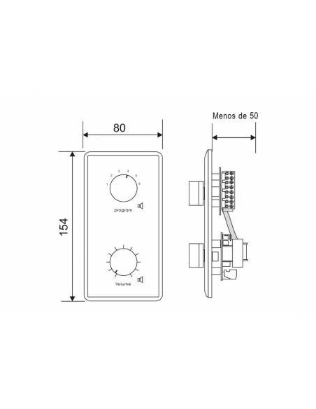 WORK Pro ATP 206 Control de volumen y programador