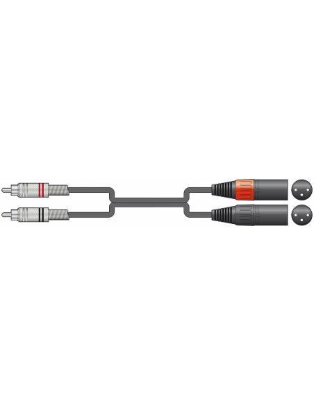 CHORD CABLE RCA-XLR MACHO de 3 metros - 1