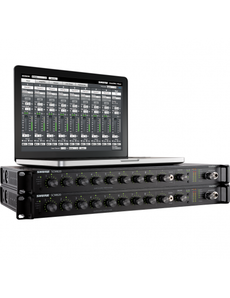 SHURE 
SCM820E
  
    
      
        
      
    
  
                  Mezclador Automático 8 Canales con Ethernet 1U 