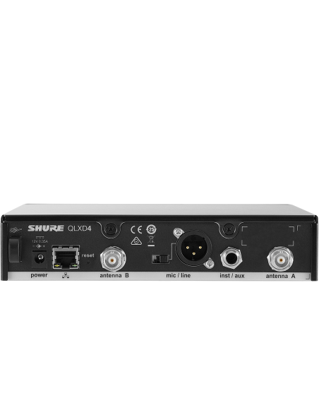 SHURE 
QLXD14E H51
  
    
      
        
      
    
  
                  Sistema inalámbrico con receptor QLXD4E y p