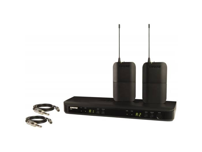SHURE 
BLX188E H8E
  
    
      
        
      
    
  
                  Sistema inalámbrico Dual para dos Guitarras