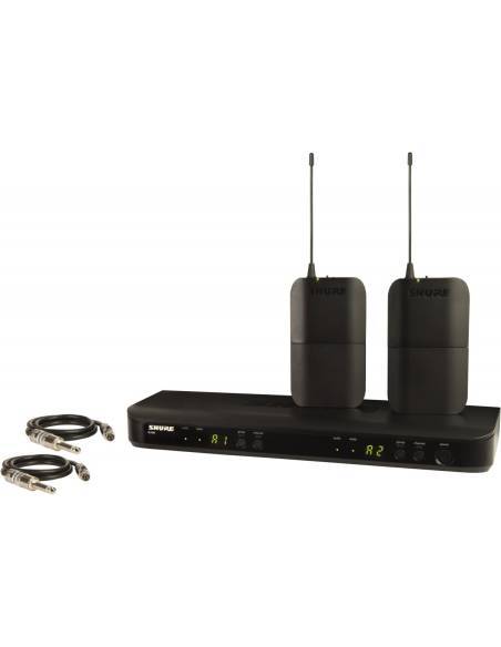 SHURE 
BLX188E H8E
  
    
      
        
      
    
  
                  Sistema inalámbrico Dual para dos Guitarras
