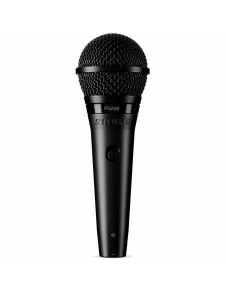 SHURE 
PGA58BTS
  
    
      
        
      
    
  
                  Micrófono dinámico vocal con interruptor, pinz
