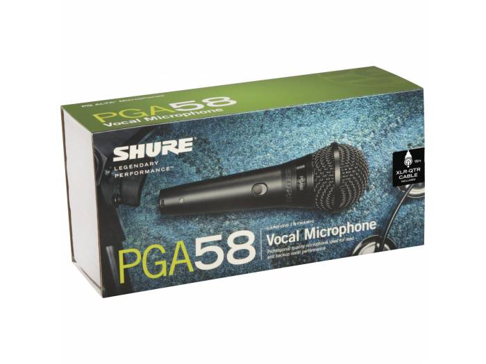 SHURE 
PGA58-QTR-E
  
    
      
        
      
    
  
                  Micrófono Dinámico Vocal con Interruptor y 