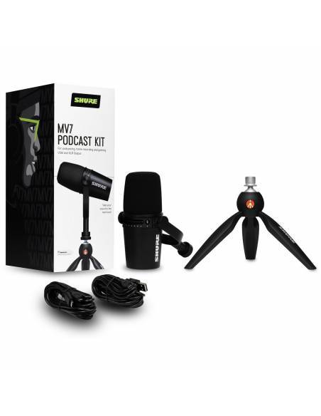 SHURE 
MV7-K-BNDL
  
    
      
        
      
    
  
                  Motiv MV7-K Micrófono vocal dinámico. Hibrid