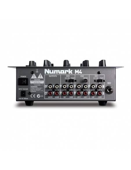 NUMARK M4 BLACK- Mesa de Mezclas Dj de 3 Canales - 2