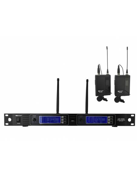 Mark MR 2200/2 Sistema inalámbrico doble con 2 micrófonos de solapa. - 1