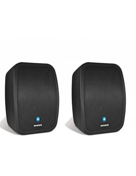 WORK Pro NEO 5 IP Pareja de altavoces Instalación Color Negro IP65 Exterior