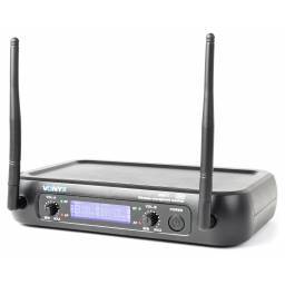 Vonyx WM73C Combi System Wireless UHF 2 canales con micro de mano y petaca y Display 2