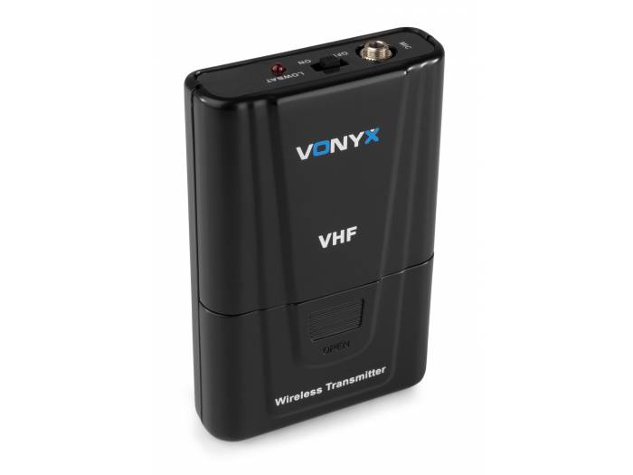 Vonyx WM512C Combi System Wireless VHF 2 canales con la computadora de mano, de Bodypack y Display