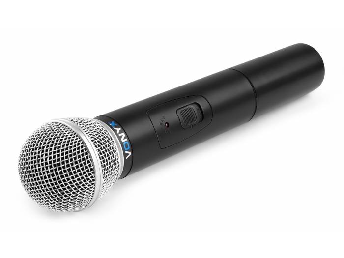 Vonyx WM511 VHF 1 Canal Sistema inalámbrico con micrófono de mano y display