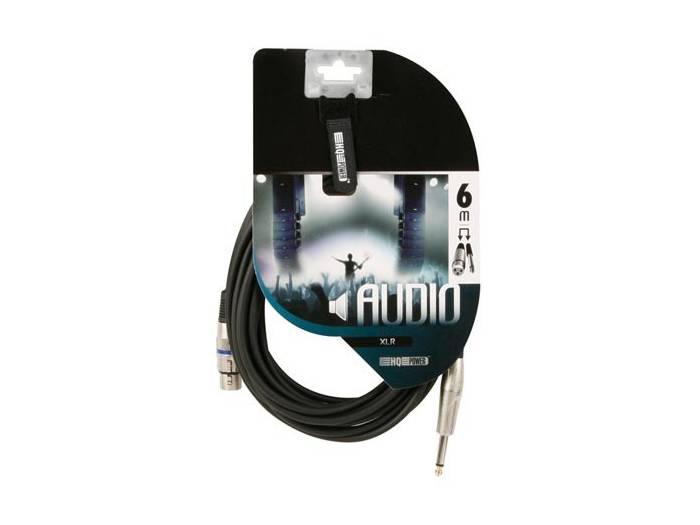 HQ Power Cable XLR hembra a Jack mono macho - 6 metros - 3