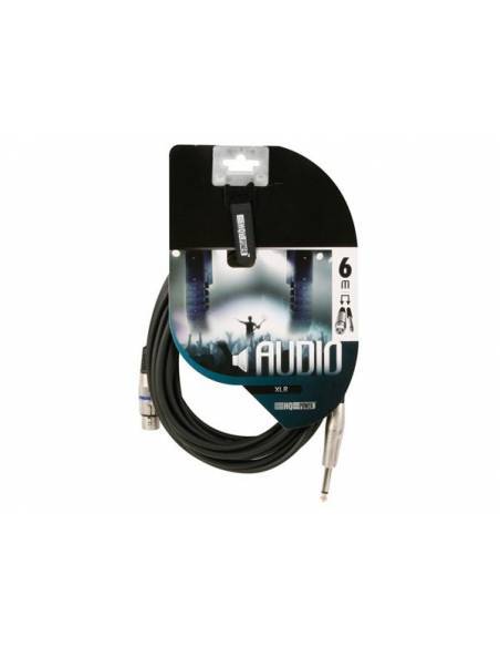 HQ Power Cable XLR hembra a Jack mono macho - 6 metros - 3