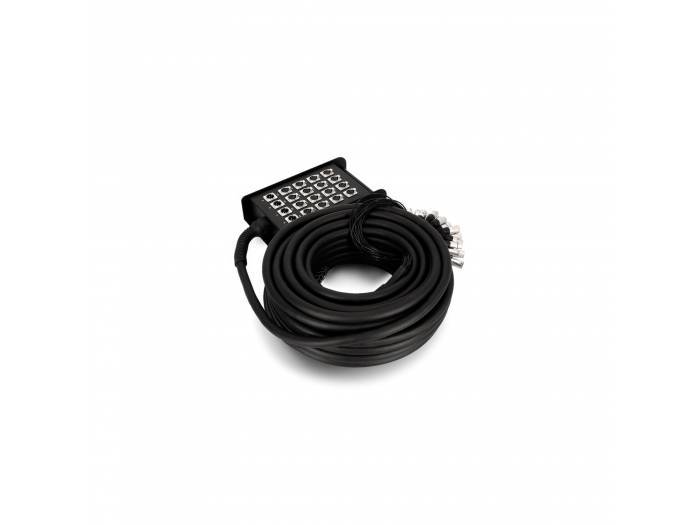 Adam Hall Cables K 20 C 15 - Manguera de Cable con Cajetín de Escenario 16/4 15 m
