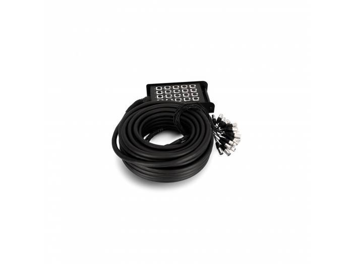 Adam Hall Cables K 20 C 15 - Manguera de Cable con Cajetín de Escenario 16/4 15 m