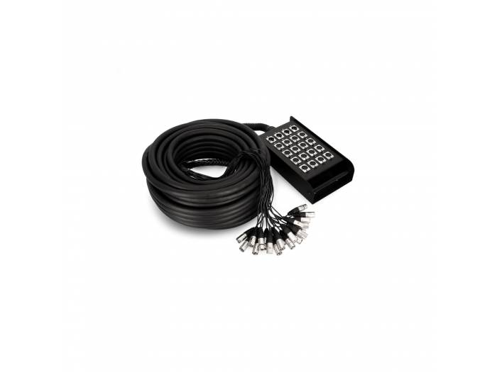 Adam Hall Cables K 20 C 30 - Manguera de Cable con Cajetín de Escenario 16/4 30 m