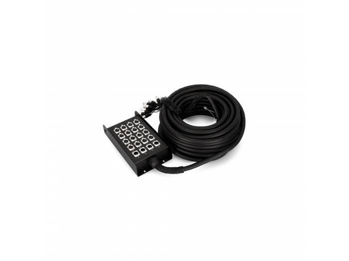 Adam Hall Cables K 20 C 30 - Manguera de Cable con Cajetín de Escenario 16/4 30 m