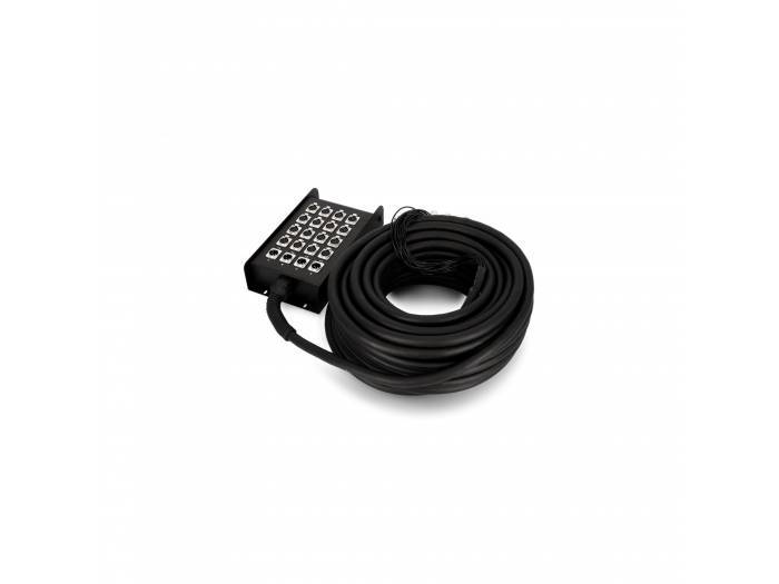 Adam Hall Cables K 20 C 50 - Manguera de Cable con Cajetín de Escenario 16/4 50 m
