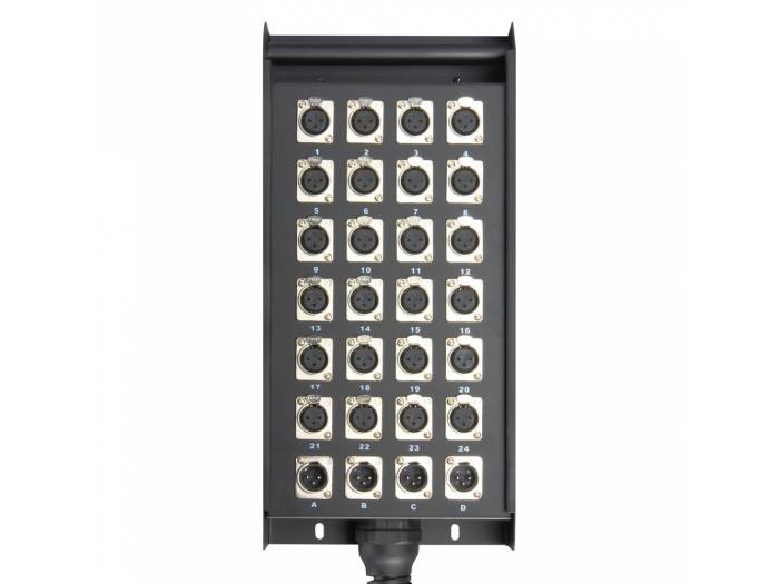 Adam Hall Cables K 28 C 30 - Manguera de Cable con Cajetín de Escenario 24/4 30 m