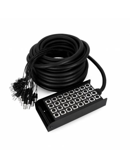 Adam Hall Cables K 32 C 30 - Manguera de Cable con Cajetín de Escenario 24/8 30 m