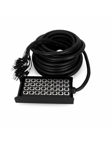 Adam Hall Cables K 32 C 30 - Manguera de Cable con Cajetín de Escenario 24/8 30 m