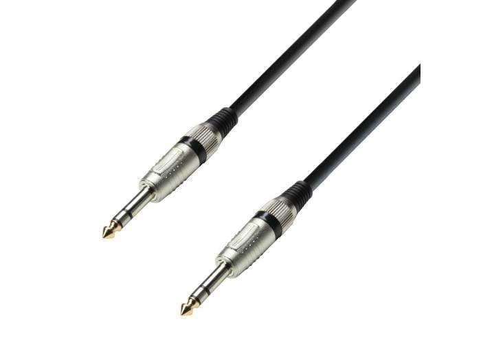 Adam Hall Cables 3 STAR BVV 0060 - Cable de Audio de Jack 6,3 mm estéreo a Jack 6,3 mm estéreo 0,6 m