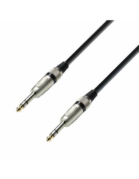 Adam Hall Cables 3 STAR BVV 0150 - Cable de Audio de Jack 6,3 mm estéreo a Jack 6,3 mm estéreo 1,5 m