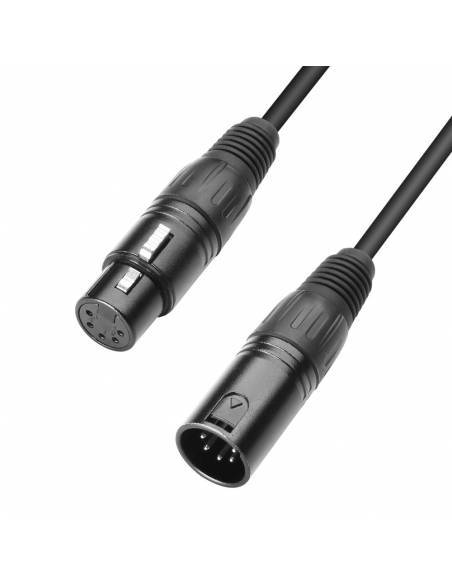 Adam Hall Cables 3 STAR DGH 0150 - Cable DMX de XLR 5 Pines macho a XLR 5 Pines hembra 1,5 m