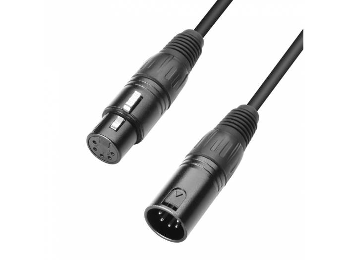 Adam Hall Cables 3 STAR DGH 1000 - Cable DMX de XLR 5 Pines macho a XLR 5 Pines hembra 10 m