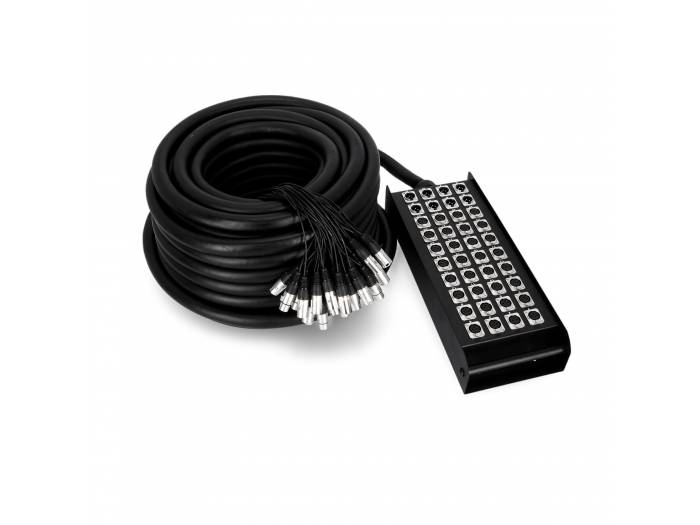 Adam Hall Cables K 40 C 30 - Manguera de Cable con Cajetín de Escenario 32/8 30 m