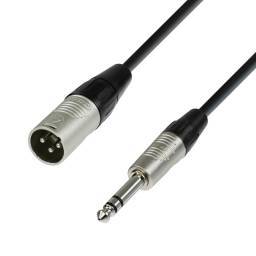 Adam Hall Cables 4 STAR BMV 1000 - Cable de Micro REAN de XLR macho a Jack 6,3 mm estéreo 10 m
