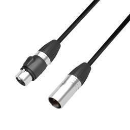 Adam Hall Cables 4 STAR DMF 3000 IP65 - Cable DMX AES/EBU de XLR macho de 3 pines a XLR hembra IP65 30 m