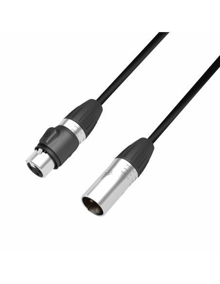 Adam Hall Cables 4 STAR DMF 3000 IP65 - Cable DMX AES/EBU de XLR macho de 3 pines a XLR hembra IP65 30 m