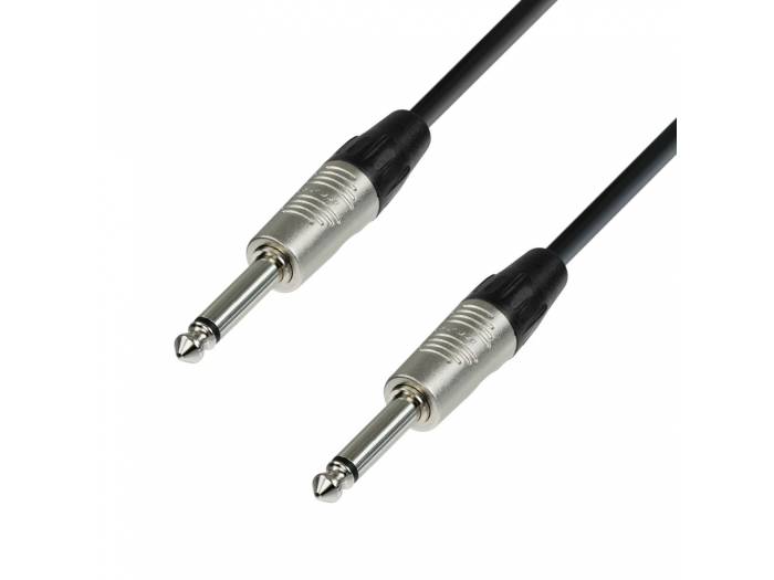 Adam Hall Cables 4 STAR IPP 0060 - Cable de Instrumento REAN de Jack 6,3 mm mono a Jack 6,3 mm mono 0,6 m