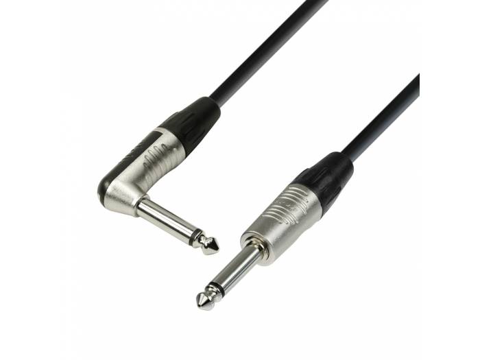 Adam Hall Cables 4 STAR IPR 0300 - Cable de Instrumento REAN de Jack 6,3 mm mono a Jack 6,3 mm mono acodado 3,0 m