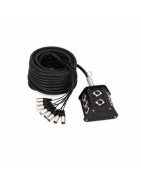 Adam Hall Cables K 8 C 15 P - Cajetín de Escenario 8/0 15 m