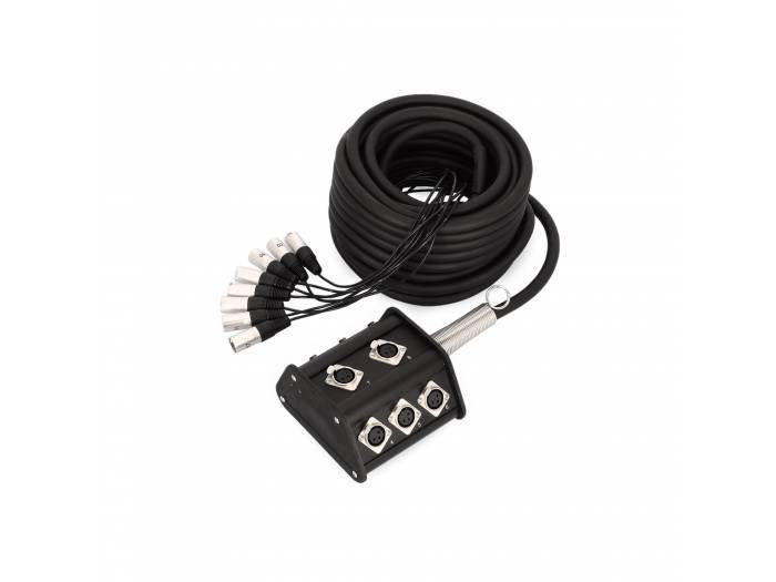 Adam Hall Cables K 8 C 15 P - Cajetín de Escenario 8/0 15 m